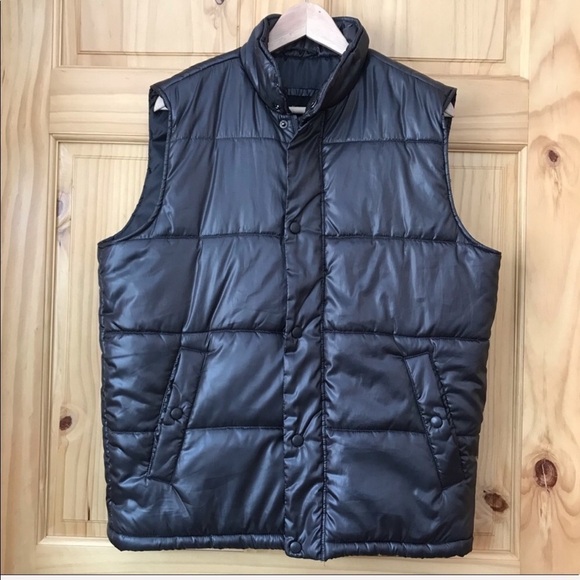 J. Ferrar quilted steel grey puffer vest Men’s size medium - Picture 2 of 8